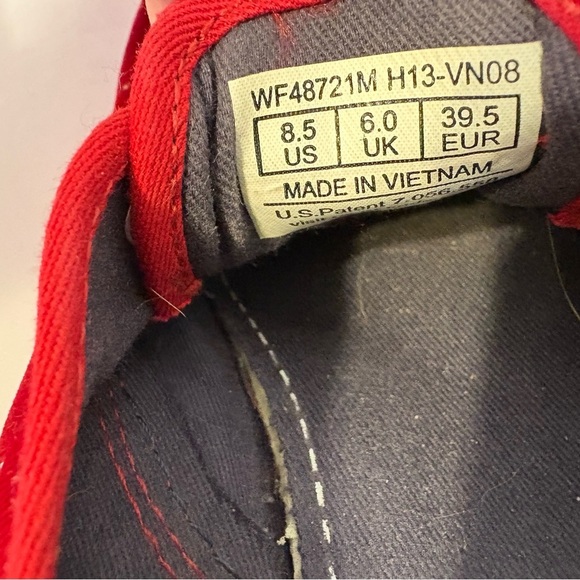 Keds Taylor Swift red velvet rhinestone accented tour sneakers size 8.5 - Picture 12 of 13